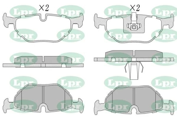 Комплект тормозных колодок 05P650 05P650 LPR