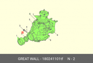 Сальник HAVAL H6 коробки раздаточной OE 180241101TF GREAT WALL