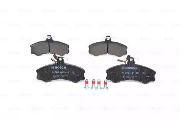 Колодки тормозные PEUGEOT 405 передние (4шт.) BOSCH 0 986 467 411 BOSCH