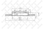 диск тормозной передний!\ BMW E30 1.6-1.8 M10/M40 82-92 6020-1516-SX STELLOX