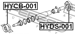 Муфта карданного вала HYDS-001 HYDS-001 FEBEST