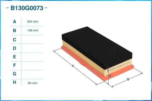 Фильтр воздушный B130G0073 B130G0073 CWORKS