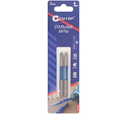 Набор бит 1/4" PH2 70мм 2шт. CUTOP 83-339 CUTOP