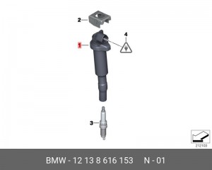 Катушка зажигания BMW 1 (E82),3 (E90),5 (E60) OE 12 13 8 616 153 BMW