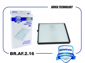 Фильтр салонный BR.AF.2.16 96449577 Aveo T250, T255, Nexia R3 BR.AF.2.16 BRAF216 BRAVE