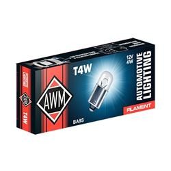 Лампа подсветки T4W 12V 4W "AWM"  10шт 410300008 AWM