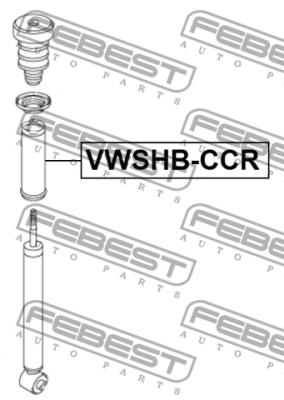 Пыльник амортизатора задний VW PASSAT 2006- VWSHB-CCR VWSHB-CCR FEBEST