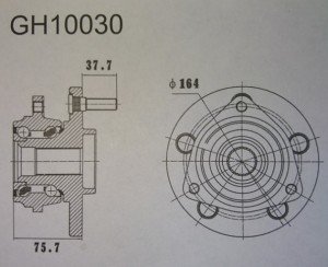 Ступица (без ABS)  GH10030 GH10030 GMB