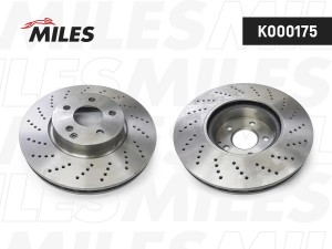 Диск тормозной передний D322мм. MERCEDES W204 07-/W212 09- SPORT (TRW DF4862S) K K000175 MILES