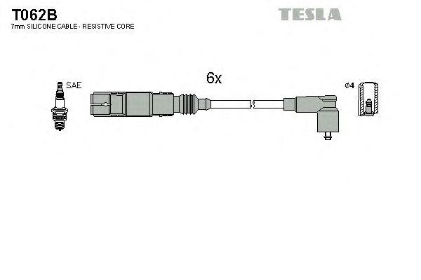 к-кт проводов!\ VW Golf III/Passat/Sharan 2.8 VR6 AAA 91-00 T062B TESLA