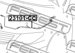 Трос капота VW PASSAT (06-15) 23101-CC 23101-CC FEBEST