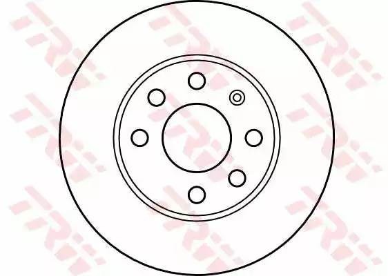 Диск тормозной передний OPEL CORSA C 1.0-1.2 -6/04 (+ABS) DF4236 DF4236 TRW