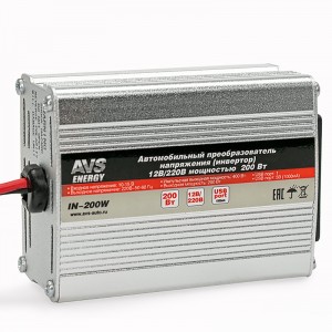 Преобразователь напряжения (инвертор) 12-220V 200Вт AVS A80683S AVS