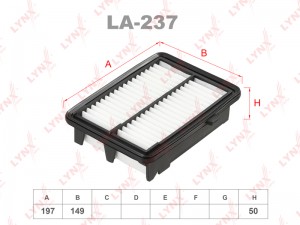 Фильтр воздушный HONDA Fit (13-) LYNX LA-237 LYNXAUTO