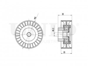 Ролик направляющий приводного ремня TNS-10061 UNIO