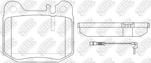 PN0203W-NIBK колодки дисковые! задние\ MB W163/55AMG 3.5-5.5/4.0CDi 98> PN0203W NIBK