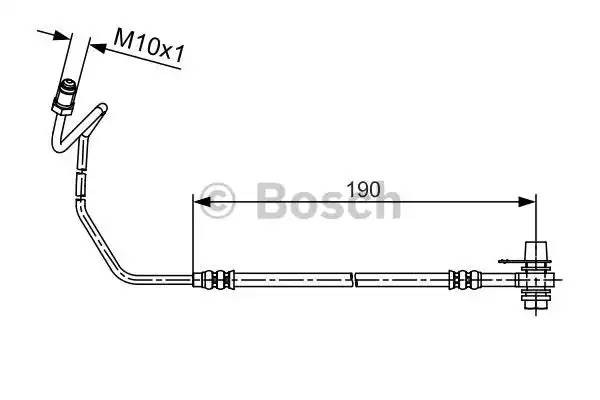 Шланг тормозной AUDI A6 (97-) задний правый BOSCH 1 987 481 535 BOSCH