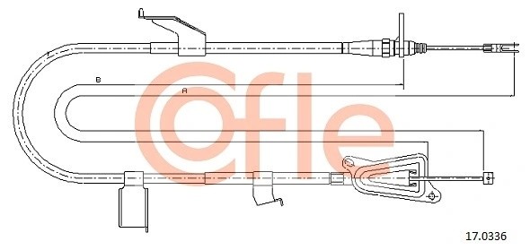 Трос стояночного тормоза прав задн NISSAN X-TRAIL all T30 03-07 92170336 92170336 COFLE