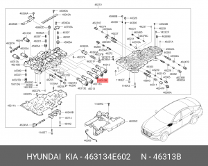Электромагнитный клапан АКПП 463134E602 463134E602 HYUNDAI KIA