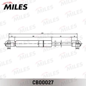 Упор газовый крышки багажника AUDI/VW A4/PASSAT VARIANT 95-00 CB00027 CB00027 MILES