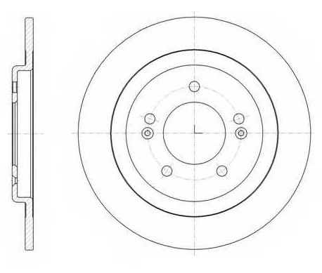 Диск тормозной HYUNDAI i30/KIA CEED 12- RN1563 RN1563 NIBK
