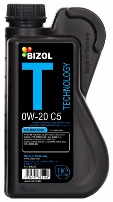 88210 BIZOL Синт-ое мот.масло Technology 0W-20 C5 (1л) 88210 BIZOL