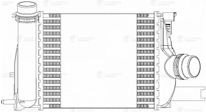 радиатор интеркулера!\ Renault Duster 1.5dCi 10> LRIC 0902 LUZAR