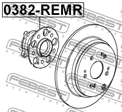 Ступица задняя 0382-REMR FEBEST