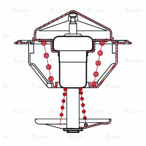 Термостат ГАЗ-3302,2705 дв.ГАЗ-560 (85град.) LUZAR LT 03560 LUZAR