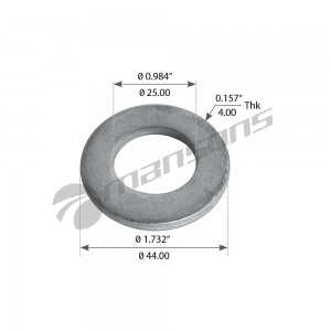Плоская шайба[D44,d25]  10шт WA139 MANSONS