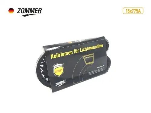 Ремень 775 (AVX13) привода насоса ГУР дв. 4216, EvoTech А274 (ATHLET) 13X775A ZOMMER