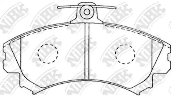 Колодки тормозные дисковые MITSUBISHI CARISMA 9805/COLT 08/VOLVO S40  PN3090 PN3090 NIBK