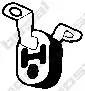Крепеж VW Passat (96-05) AUDI A4 (-01),A6 (-05) глушителя BOSAL 255-086 BOSAL