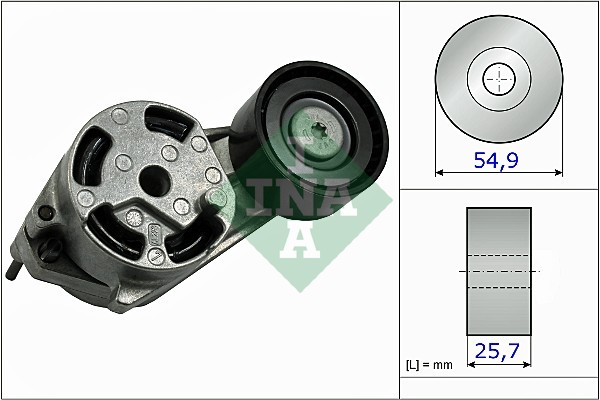 Натяжитель ремня BMW 114i-118i F20, 316i, 320i F30 534051610 534 0516 10 INA