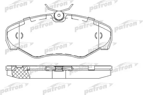 Колодки тормозные OPEL Vivaro (01-) передние (4шт.) PATRON PBP1515 PATRON