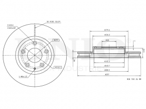 Диск тормозной передний BRD-20085 UNIO