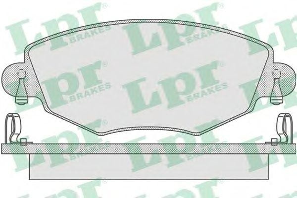 Комплект тормозных колодок 05P865 05P865 LPR