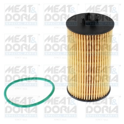 Фильтр масляный CHEVROLET Aveo (08-) OPEL Astra H,J (1.6/1.8) (09-) MEAT&DORIA 14107 MEAT DORIA