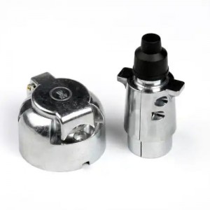 разъем для прицепа! в сборе металлический (7 контактов, вилка + розетка)\ 5193 VYMPEL