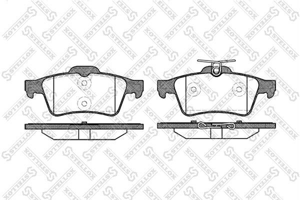 колодки дисковые з.!\ FAW, Saab 9-3, Opel Vectra, Ford Focus 1.4-3.2 02> 853-020-SX STELLOX