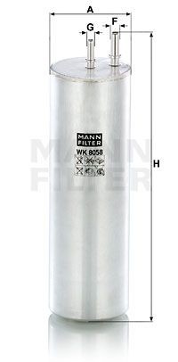 Фильтр топливный VW T5 (03-) MANN WK8058 MANN FILTER