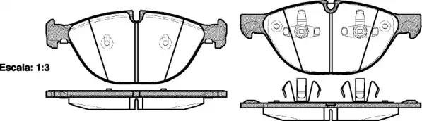 1298 00 FDB4079 [34116778048] !колодки дисковые п.\ BMW X5 (E70) 4.8 07> 1298.00 REMSA