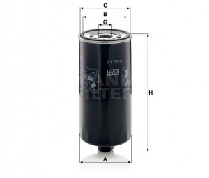 Фильтр масляный W1170/13 W 1170-13 MANN FILTER