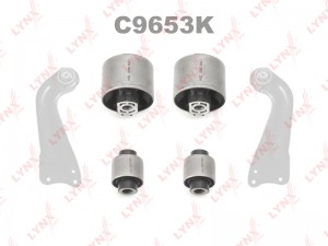 сайлентблоки заднего продольного рыч.! к-кт \ Audi A3 03>,VW Golf 03>/Jetta3 05> C9653K LYNXAUTO