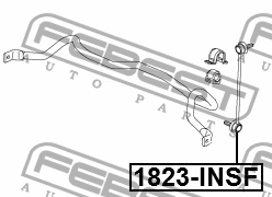 Тяга стабилизатора передняя 1823-INSF FEBEST