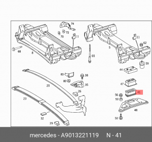 подушка рессоры! на пер. мосту прав.\ MB Sprinter 2.3 95-06 A 901 322 11 19 MERCEDES BENZ