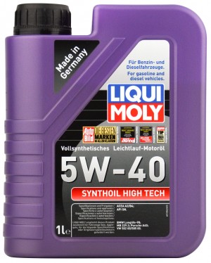 Масло моторное LIQUI MOLY SYNTHOIL HIGH TECH 5W40 синт.1л 1855 LIQUI MOLY