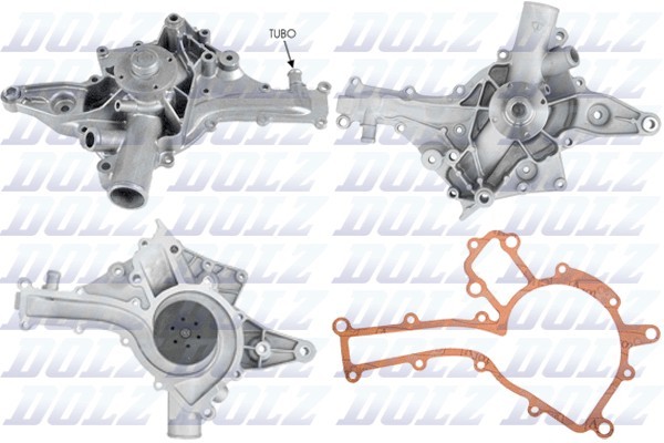 Насос водяной MERCEDES E230-500 W210/W211, ML500 W164 M-212 M212 DOLZ