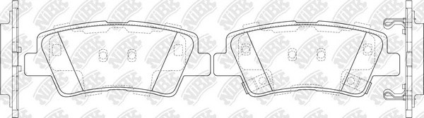 Колодки тормозные HYUNDAI i30 (12-) KIA Ceed (12-) задние (4шт.) NIBK PN0538S NIBK