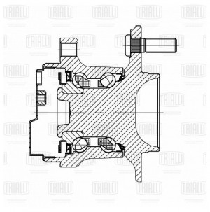 Ступица Nissan Juke (10-) (задн. в сборе с подшип.) (MR 1491) MR 1491 TRIALLI